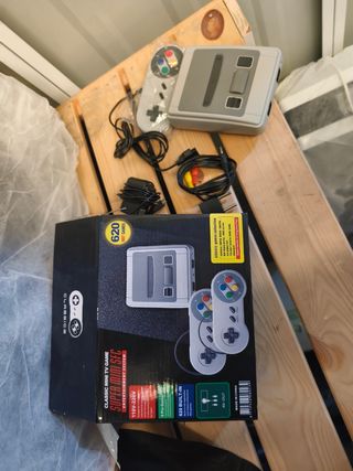 Mini SNES Retro - Consola Gris