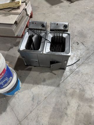 Freidora industrial doble