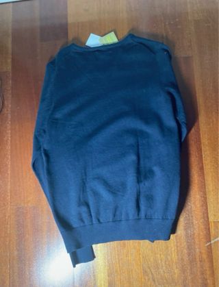 Jersey V-cuello Mango azul