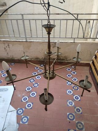 Lamparas techo antiguas doradas
