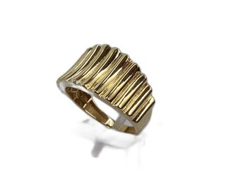 anillo oro 18k con circonita