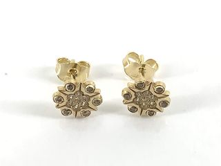 pendientes oro 18k con piedra