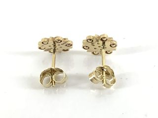 pendientes oro 18k con piedra