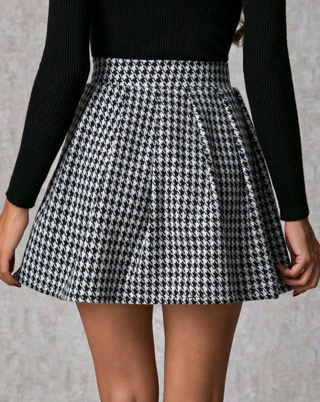 Falda Cuadros Blanco&Negro