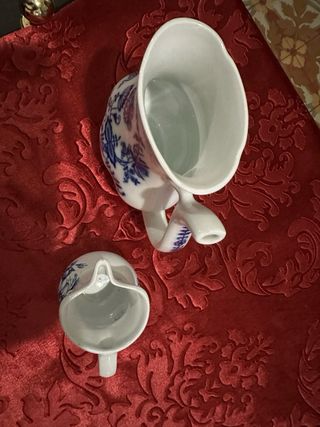 lechera &  vaso/jarra  porcelana alemana años 40s