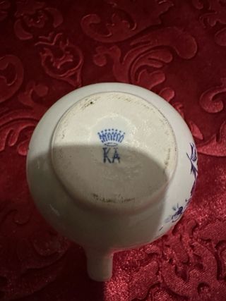 lechera &  vaso/jarra  porcelana alemana años 40s