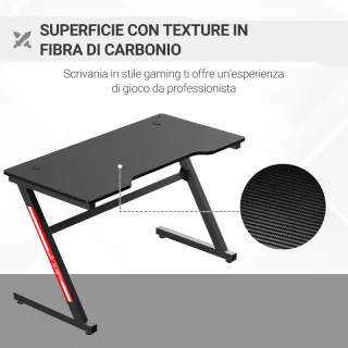 Scrivania Gaming Moderna per Camera o Ufficio con 