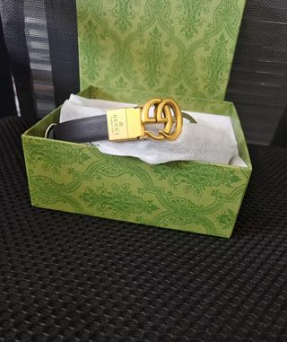 Cinturón Gucci - Negro y Dorado