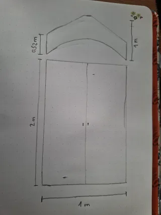 Mobile ad angolo in legno - blu