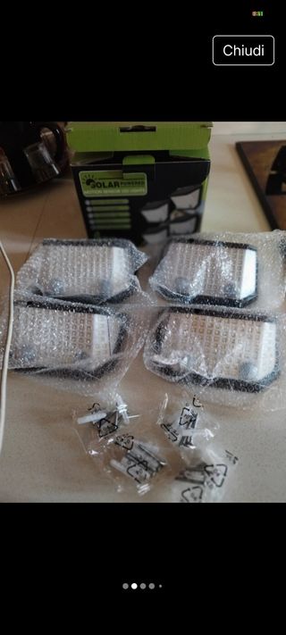 4 Luci Solari Esterno Giardino Solar