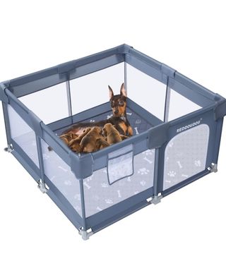 Cuccia per cani pieghevole grigia