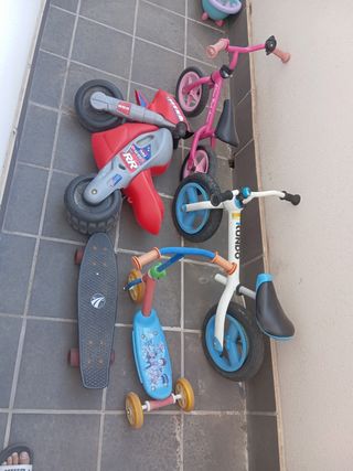 Pack/Lote: 2 Bicis, Moto, Skate, Patinete