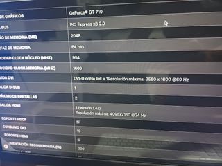 Tarjeta gráfica MSI GT 710 - Perfil Bajo