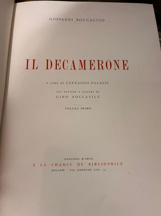 Decamerone e divina commedia 