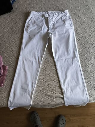 Pantalones Pedro del Hierro blancos. Talla 44/34.