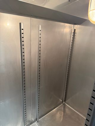Frigorífico 2 puertas acero inoxidable