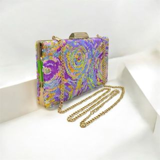 Clutch lentejuelas multicolor