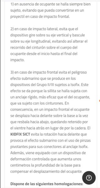 Silla coche Römer Kidfix grupo 2 y 3