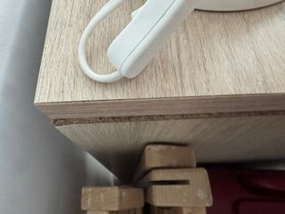 Mesa escritorio Skat blanco y roble 139x93x75cm