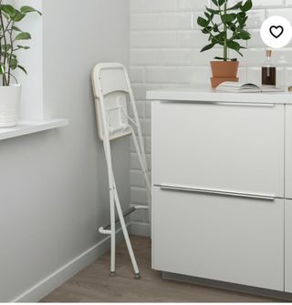 Taburete plegable IKEA Franklin blanco