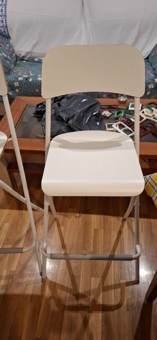 Taburete plegable IKEA Franklin blanco