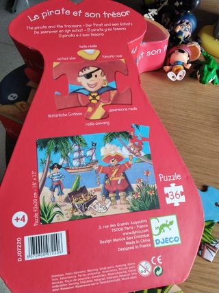 Puzzle Djeco Pirata - 36 piezas
