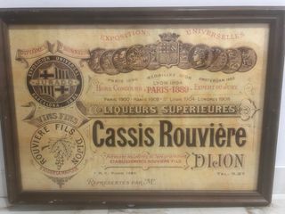 Antigüo cartel Cassis Rouvière