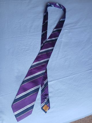 Corbata Zara Man - Azul y Morada