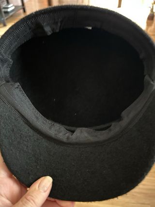 Gorra negra lana - cadena