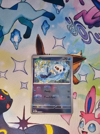 Carta Pokemon Master Ball Oshawott. Llama Blanca.