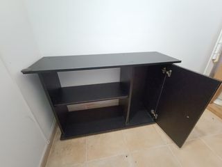 Mueble recibidor negro