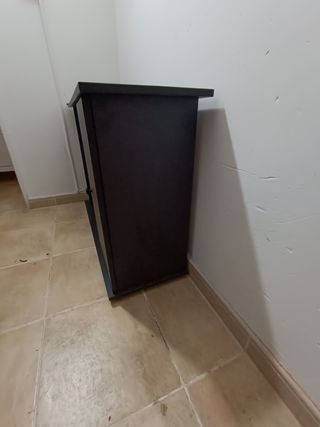 Mueble recibidor negro