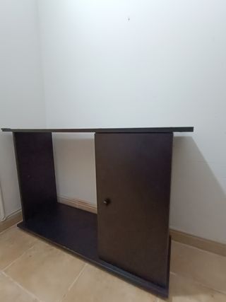 Mueble recibidor negro