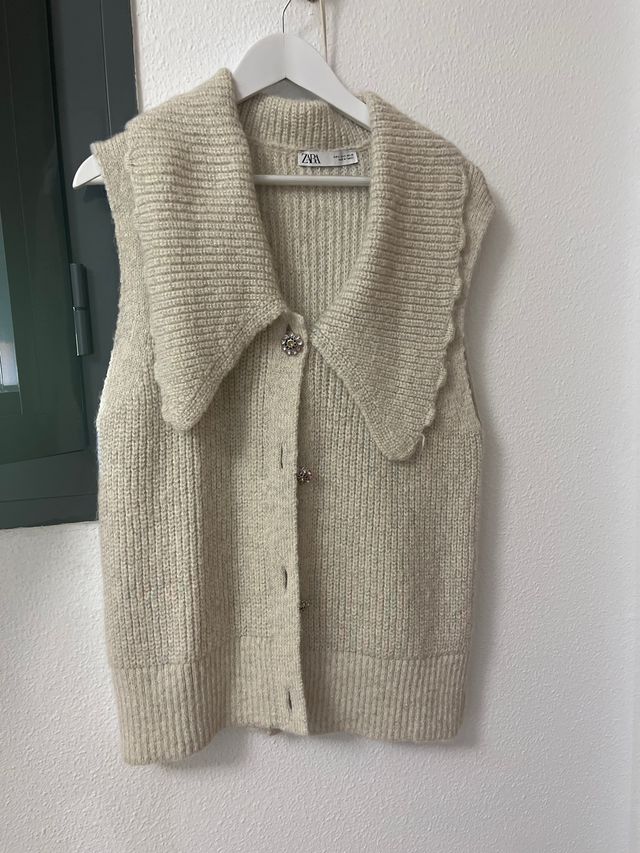 Chaleco Zara beige - Punto