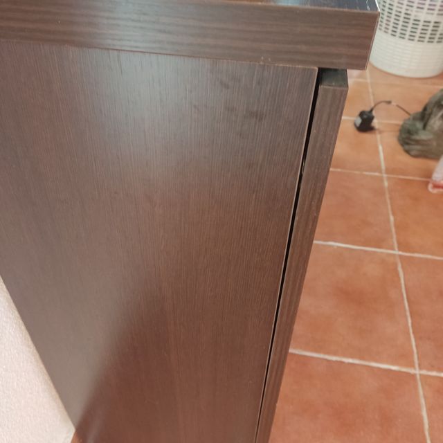 Mueble recibidor marrón-naranja