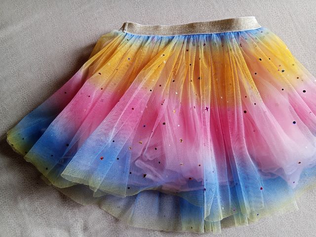 2 Gonne Tulle: Arcobaleno & Rosa