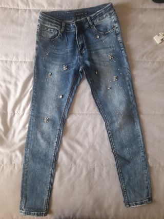 Jeans Nuna Lie Strass Tg M ottime condizioni 