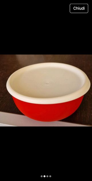 Ciotola Tupperware rossa 550gr 