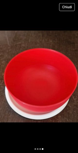 Ciotola Tupperware rossa 550gr 