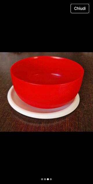 Ciotola Tupperware rossa 550gr 