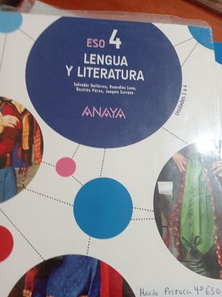 Cuarto de la ESO de lengua y literatura