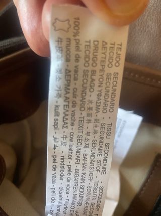 Bolso bandolera Zara denim-piel