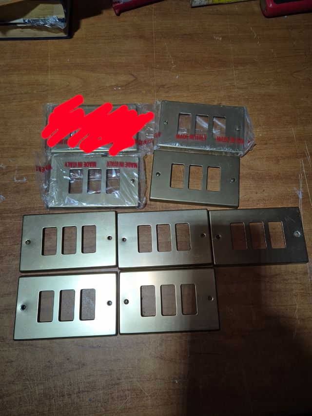 Placche Bticino - Alluminio non originali 