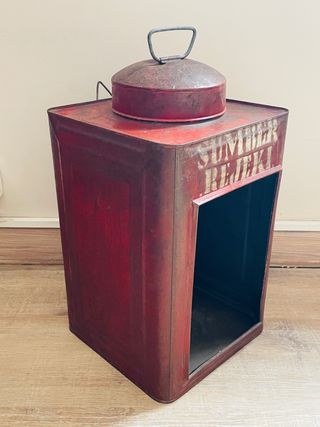 2 Faroles metálicos vintage