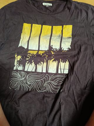 Camiseta in extenso XL marrón