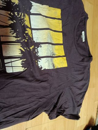 Camiseta in extenso XL marrón