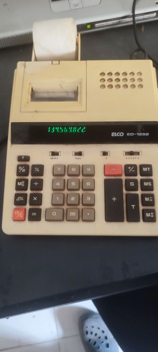 Calculadora Impresora ELCO ED-1258