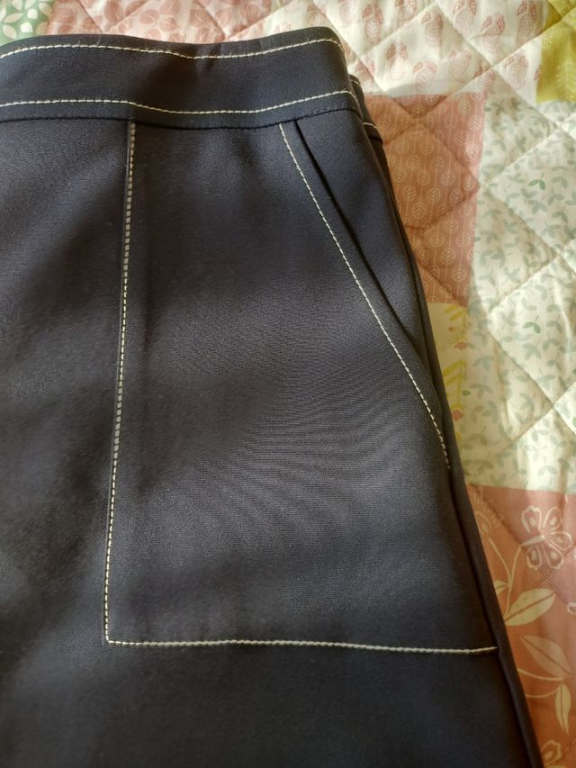 Mini Falda Mango azul marino