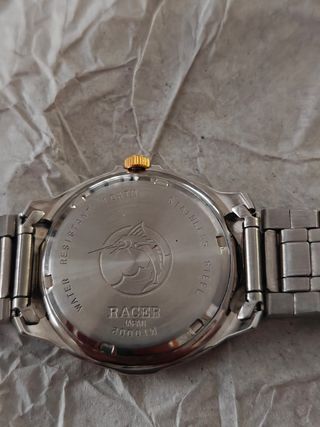 Reloj Racer cuarzo, dorado y plateado