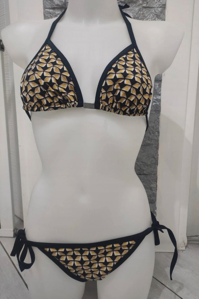 Bikini Fendi nero-giallo